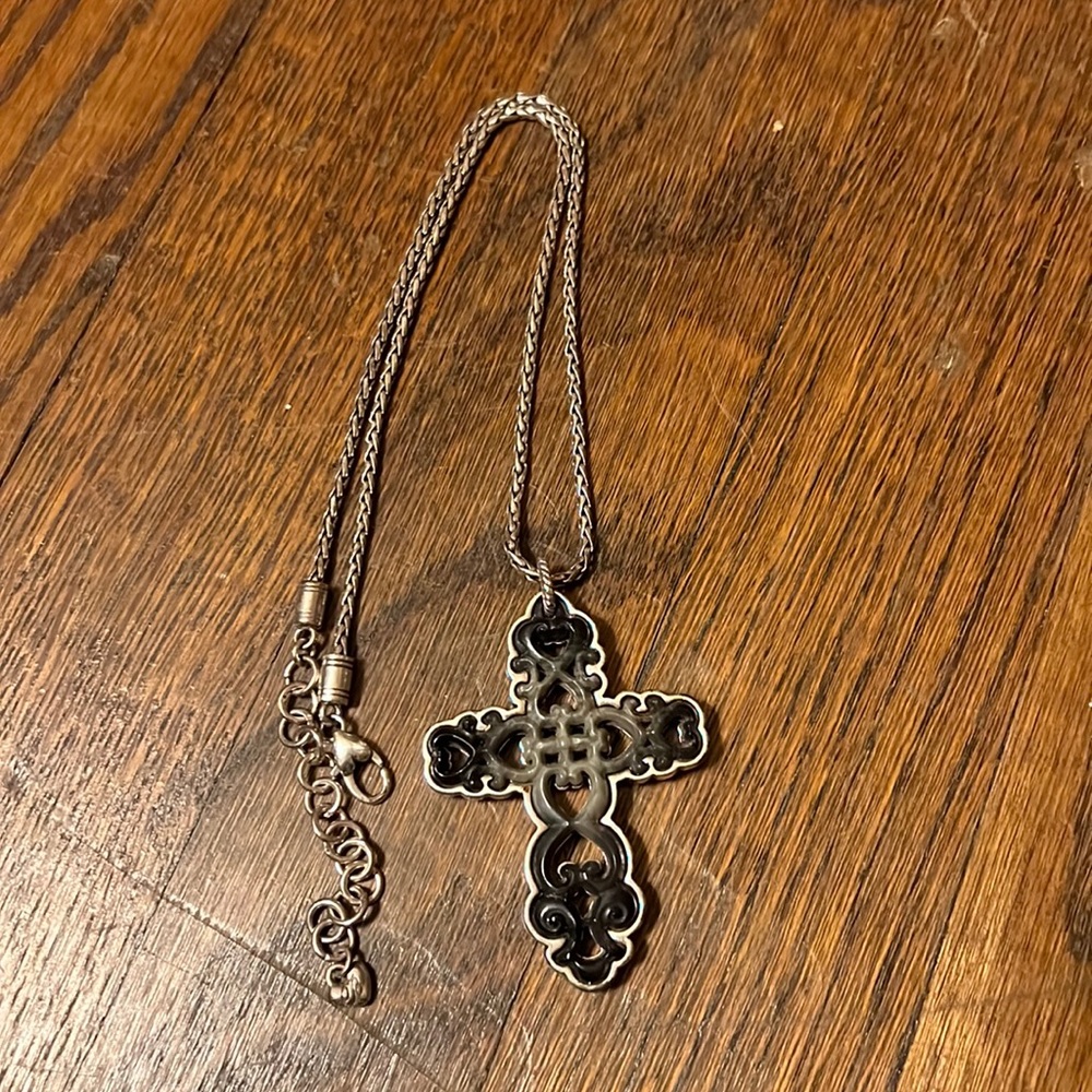 Brighton double sided cross necklace
